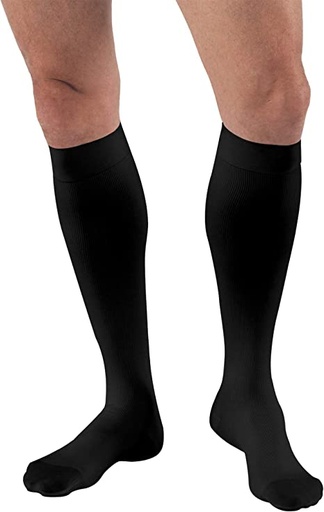 [7884614] BSN Medical/Jobst Travel Sock, Knee High, 15-20 mmHG, Closed Toe, Black, Size 3