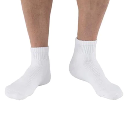 [110877] BSN Medical/Jobst Diabetic Sock, Mini-Crew Style, Closed Toe, White, Medium