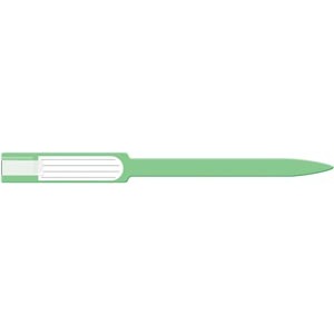 [8143] Medical ID Solutions Wristband, Adult/ Pediatric, Insert, Self Adhesion, Soft Vinyl, Green