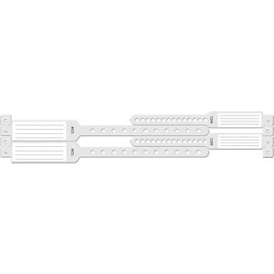 [444C] Medical ID Solutions Wristband Set, 4-Part, Mother-Baby Set, Insert, Custom Printed, Clear