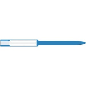 [8642] Medical ID Solutions Wristband, Adult, Insert, Self Adhesion, Sealing, Soft Vinyl, Blue