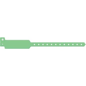 [103C] Medical ID Solutions Wristband, Adult/ Pediatric, Write-On Vinyl, Custom Printed, Green