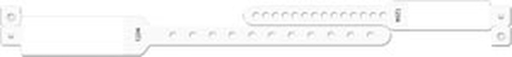 [408] Medical ID Solutions Wristband Set, 2-Part, Mother-Baby Set, Imprinter, White, 150/bx