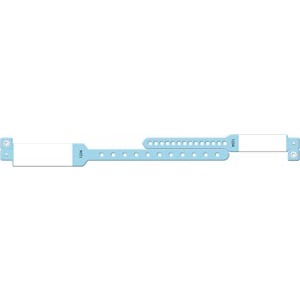 [409] Medical ID Solutions Wristband Set, 2-Part, Mother-Baby Set, Imprinter, Blue, 150/bx