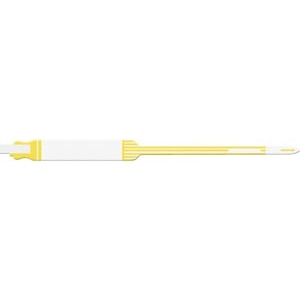 [7226] Medical ID Solutions Wristband, Adult, Imprinter Tri-Laminate, Self Adhesion, Yellow