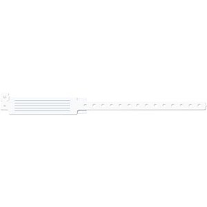 [241C] Medical ID Solutions Wristband, Adult, 12", Insert Vinyl, Custom Printed, White