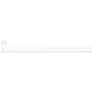[3301] Medical ID Solutions Wristband, Adult/ Pediatric, L Shape Tri-Laminate, White