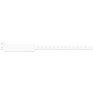 [201C] Medical ID Solutions Wristband, Adult, Write-On Vinyl, Custom Printed, White