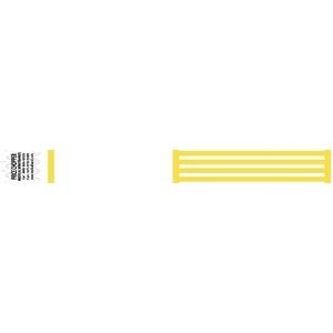 [2006C] Medical ID Solutions Wristband, Tyvek, 1", Custom Printed, Yellow, 1000/bx