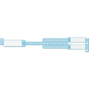 [426] Medical ID Solutions Wristband Set, 3-Part, Mother-Baby Set, Insert, Blue