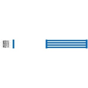 [2002C] Medical ID Solutions Wristband, Tyvek, 1", Custom Printed, Blue, 1000/bx