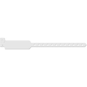 [100] Medical ID Solutions Wristband, Adult/ Pediatric, Write-On Vinyl, Clear