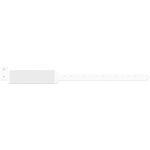 [3221] Medical ID Solutions Wristband, Adult, Imprinter Tri-Laminate, White