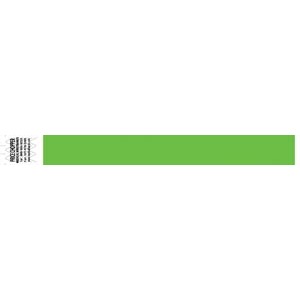 [2109] Medical ID Solutions Wristband, Tyvek 1", Solid Lime Green, 1000/bx