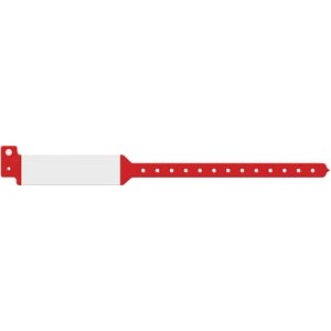[3224] Medical ID Solutions Wristband, Adult, Imprinter Tri-Laminate, Red