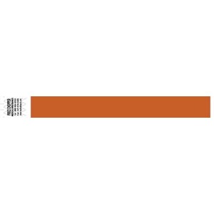 [2105] Medical ID Solutions Wristband, Tyvek 1", Solid Orange, 1000/bx