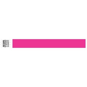 [2107] Medical ID Solutions Wristband, Tyvek 1", Solid Pink, 1000/bx