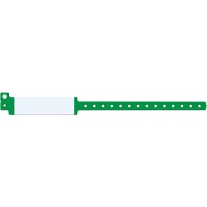 [223] Medical ID Solutions Wristband, Adult, Imprinter Vinyl, Green
