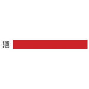 [2104] Medical ID Solutions Wristband, Tyvek 1", Solid Red, 1000/bx