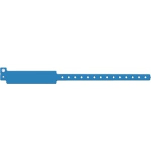 [202] Medical ID Solutions Wristband, Adult, Write-On Vinyl, Blue