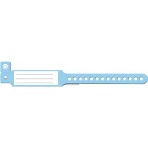 [342] Medical ID Solutions Wristband, Infant, Insert Vinyl, Blue