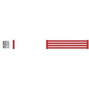 [2004] Medical ID Solutions Wristband, Tyvek, 1", Red, 1000/bx