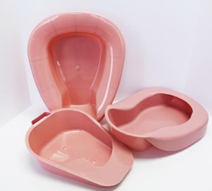 [GP21004] GMAX Industries, Inc. Bedpan, Stackable, Commode, Rose