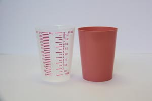 [GP590] GMAX Industries, Inc. Intake Tumbler, Graduated, Red Print, Translucent, 25/slv, 20 slv/cs