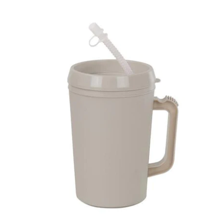 [GP55208L] GMAX Industries, Inc. Lid for Insulated Mug w/ Straw, 22 oz, Grey