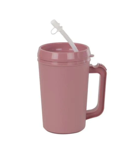 [GP55404L] GMAX Industries, Inc. Lid for Insulated Mug w/ Straw, 34 oz, Rose