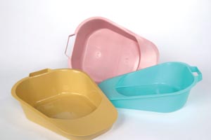 [H100-05] Gent-L-Kare® Fracture Bedpan, Gold (16 cs/plt)