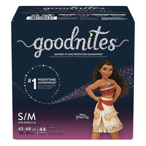 [40532] Kimberly-Clark Consumer Youth Pants, Girl, Small/ Medium, Giga Pack, 44/pk 1 pk/cs