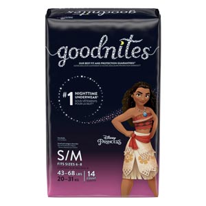 [41314] Kimberly-Clark Consumer Youth Pants, Girl, Small/ Medium, Jumbo, 14/pk, 4 pk/cs