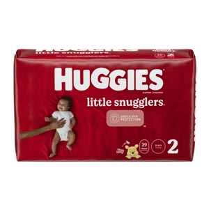 [49697] Kimberly-Clark Consumer Little Snugglers, Size 2, Jumbo Pack, 29/pk, 4 pk/cs
