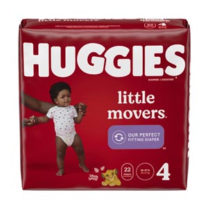 [49679] Kimberly-Clark Consumer Little Movers, Size 4, Jumbo Pack, 22/pk, 4 pk/cs