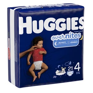 [49539] Kimberly-Clark Consumer Overnites, Size 4, Jumbo Pack, 21/pk, 4 pk/cs