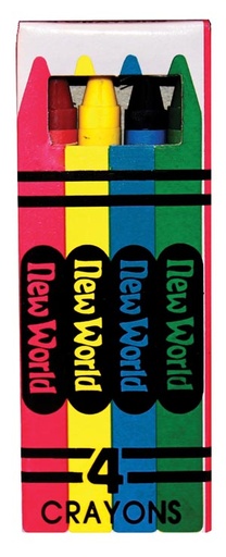 [CR4] New World Imports 4-Pack Crayons