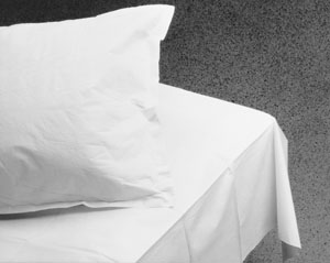 [34682] Graham Medical Bed Sheet, White, 40" x 72", 2-Ply (48 cs/plt)