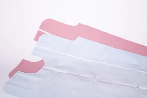 [9810847] Exam Gown, 30" x 42", Blue T/P/T, Front or Back Opening