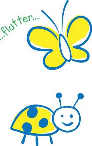 [981436] Gown, Pediatric, Bugs & Things, 21" x 36", T/P/T