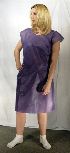 [304] Exam Gown, Dark Blue, 10/bg, 5 bg/cs