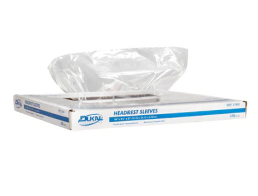 [27602] Headrest Sleeves, 11" x 9.5" x 2", 250/bx (72 cs/plt)