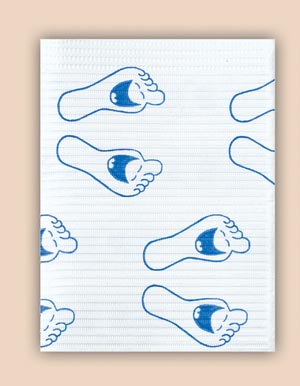 [WTXFP] Crosstex International Towel, 3-Ply Paper, 19" x 13", Happy Feet