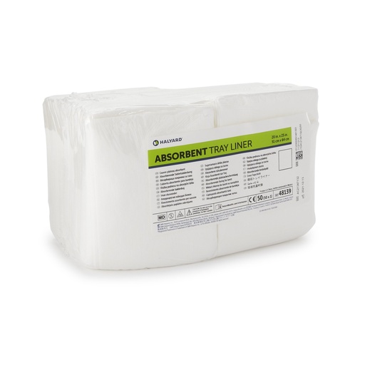[48139] Absorbent Tray Liners, 20" x 25", 50/pk, 8 pk/cs