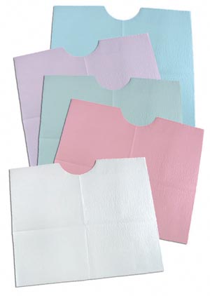 [917909] Contour Bib, 18" x 22", 3-Ply, Lavender, 400/cs