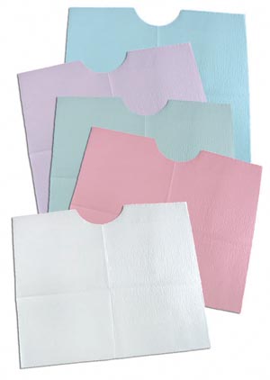 [917902] Contour Bib, 18" x 22", 3-Ply, Green, 400/cs