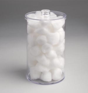 [4019] Clear Plastic Sundry Jars, Plastic Lids, 6½"H x 4¼" Dia