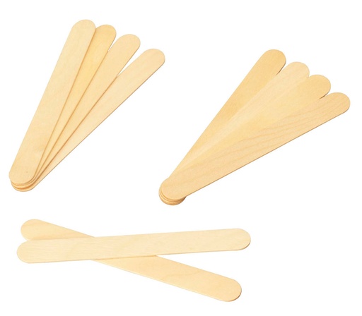 [40004] AMD-Medicom Wood Tongue Depressor, 5.5" Junior, 1/env, 100 env/pk, 10 pk/cs
