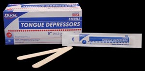 [9004] Tongue Depressor, Senior, 6", 1/pk, 100 pk/bx (60 cs/plt)