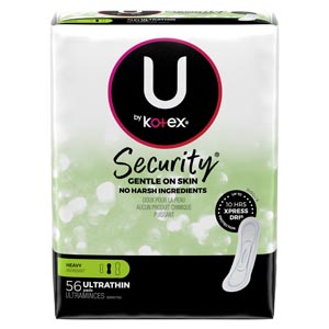 [53257] Kimberly-Clark Consumer U by Kotex® Heavy Pad, Premium, Ultra Thin, 56/pk, 4 pk/cs